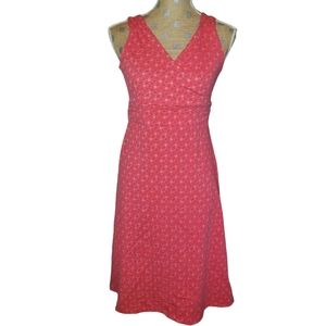 Eddie Bauer Travex Midi Wrap Dress Pink Small